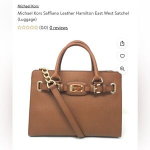 Michael Kors Saffiano Leather Hamilton East West Satchel